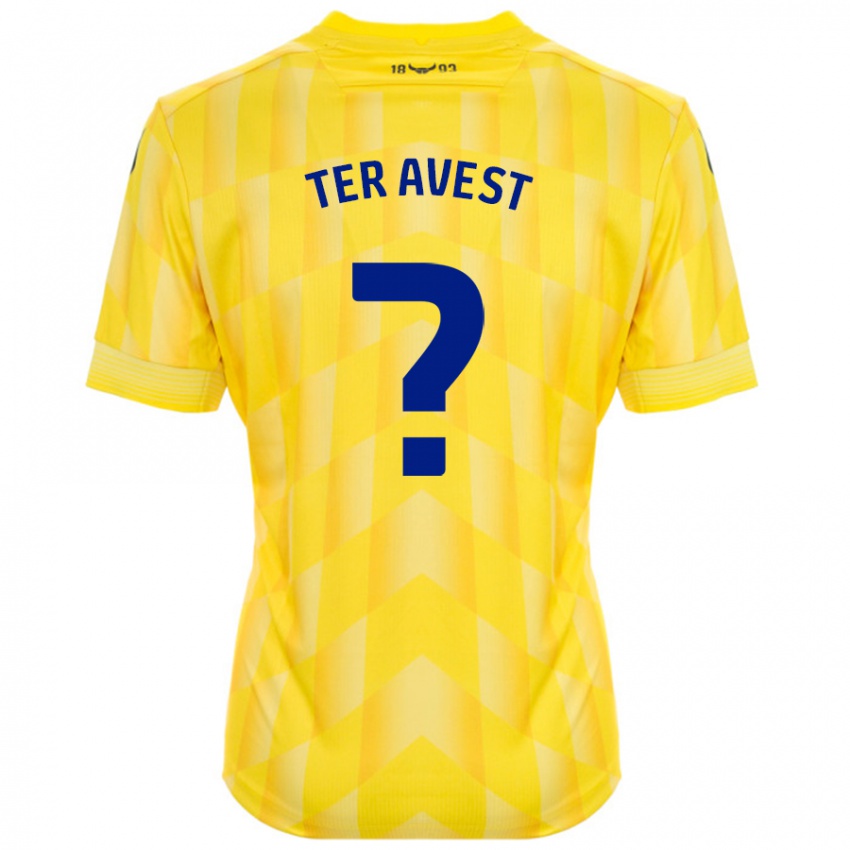 Criança Camisola Hidde Ter Avest #0 Amarelo Principal 2024/25 Camisa Brasil