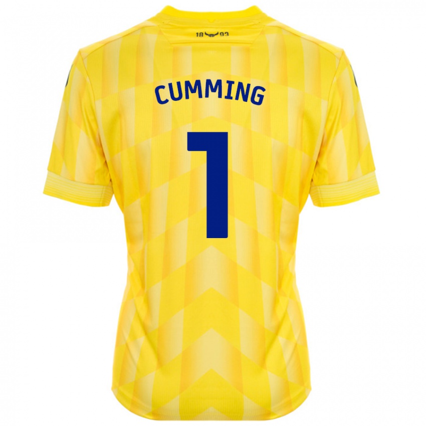 Criança Camisola Jamie Cumming #1 Amarelo Principal 2024/25 Camisa Brasil