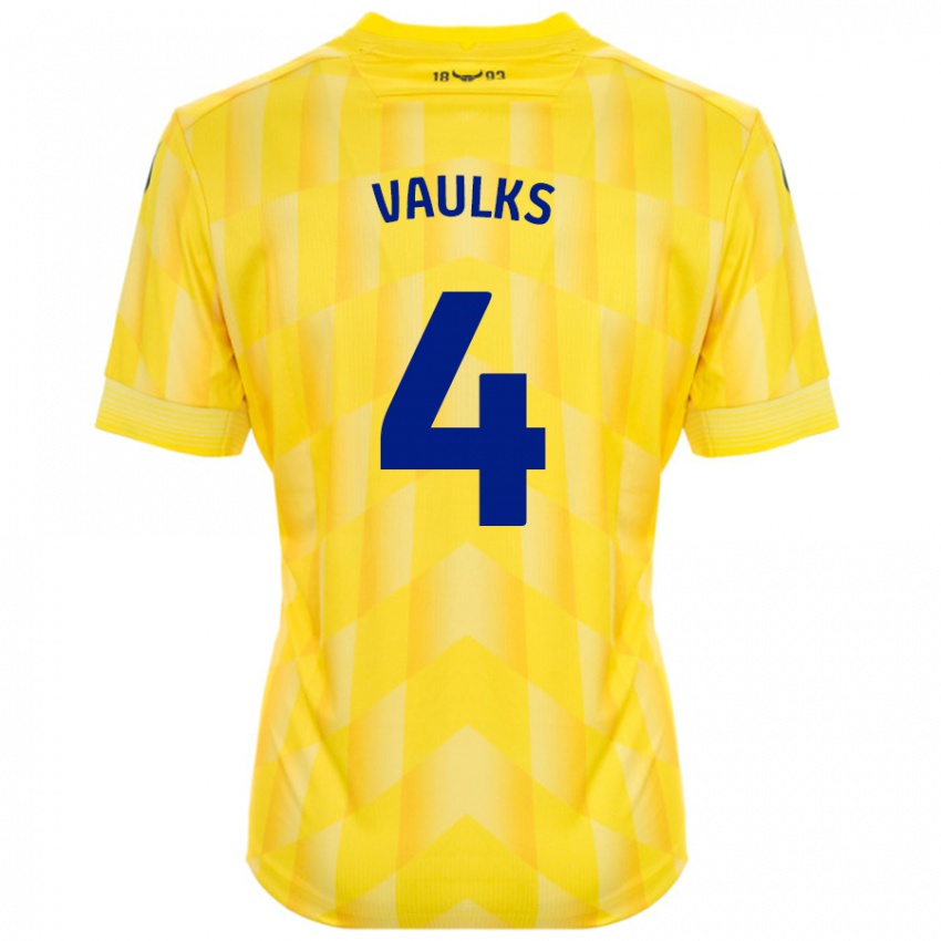 Criança Camisola Will Vaulks #4 Amarelo Principal 2024/25 Camisa Brasil