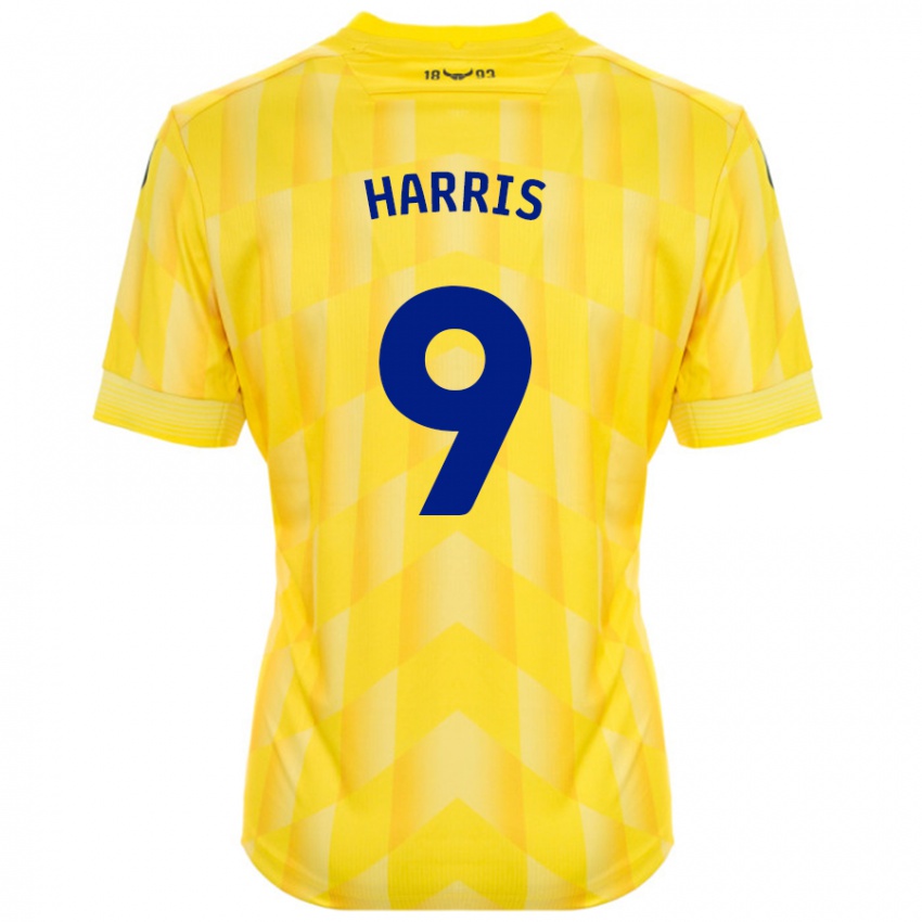 Criança Camisola Mark Harris #9 Amarelo Principal 2024/25 Camisa Brasil