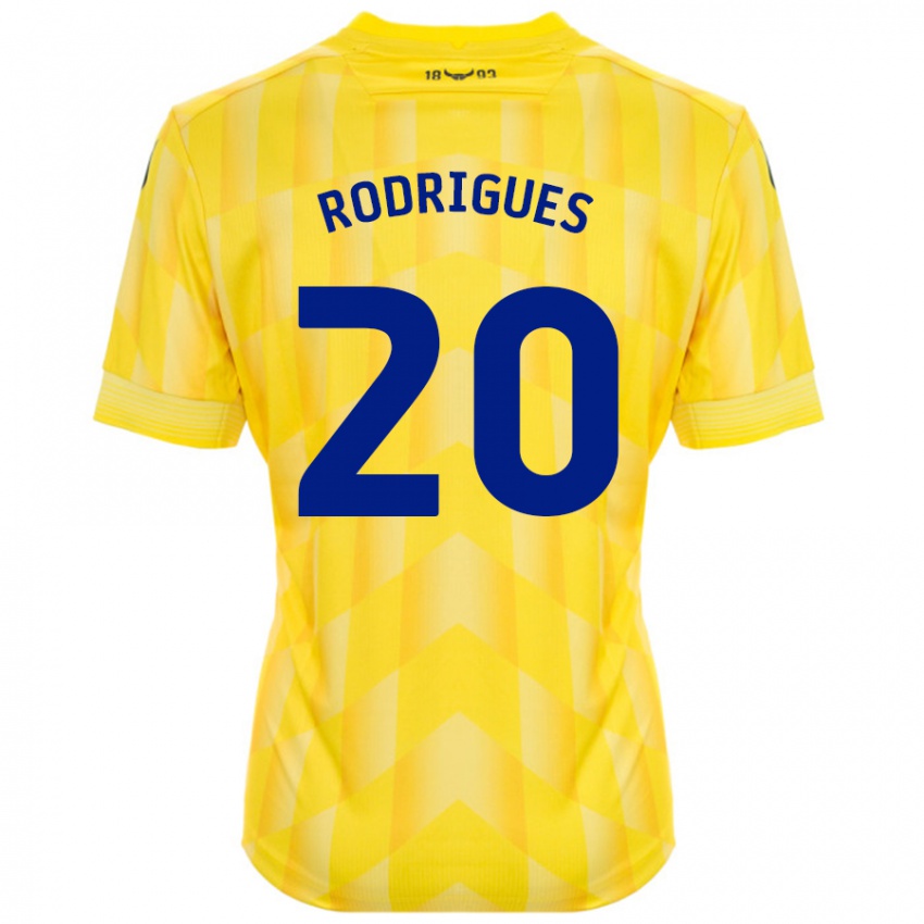 Criança Camisola Rúben Rodrigues #20 Amarelo Principal 2024/25 Camisa Brasil