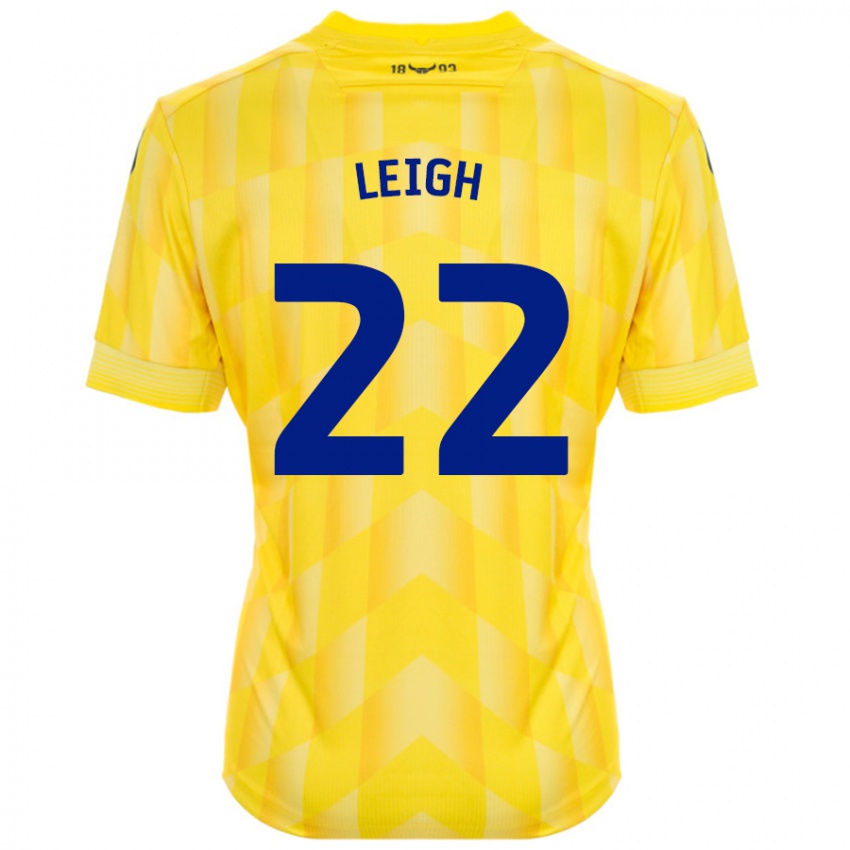 Criança Camisola Greg Leigh #22 Amarelo Principal 2024/25 Camisa Brasil