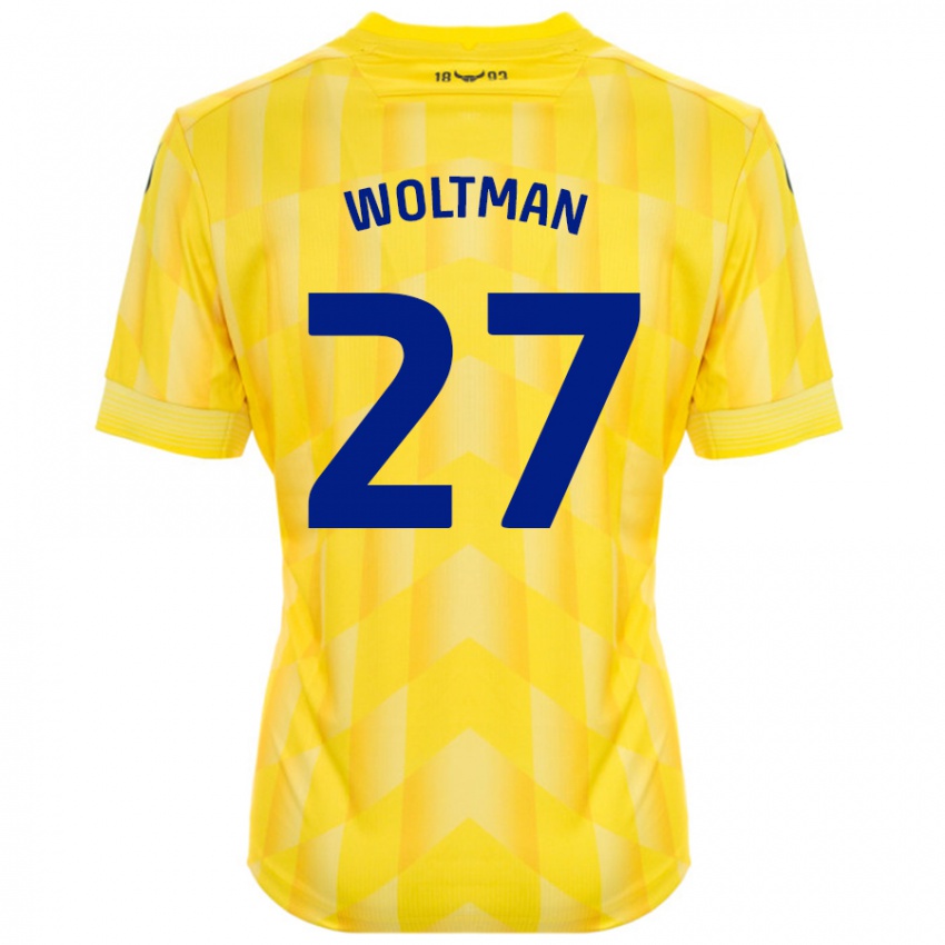 Criança Camisola Max Woltman #27 Amarelo Principal 2024/25 Camisa Brasil