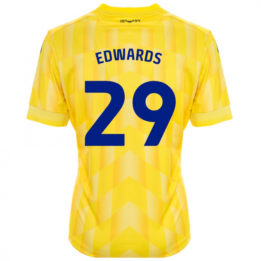 Criança Camisola Kyle Edwards #29 Amarelo Principal 2024/25 Camisa Brasil