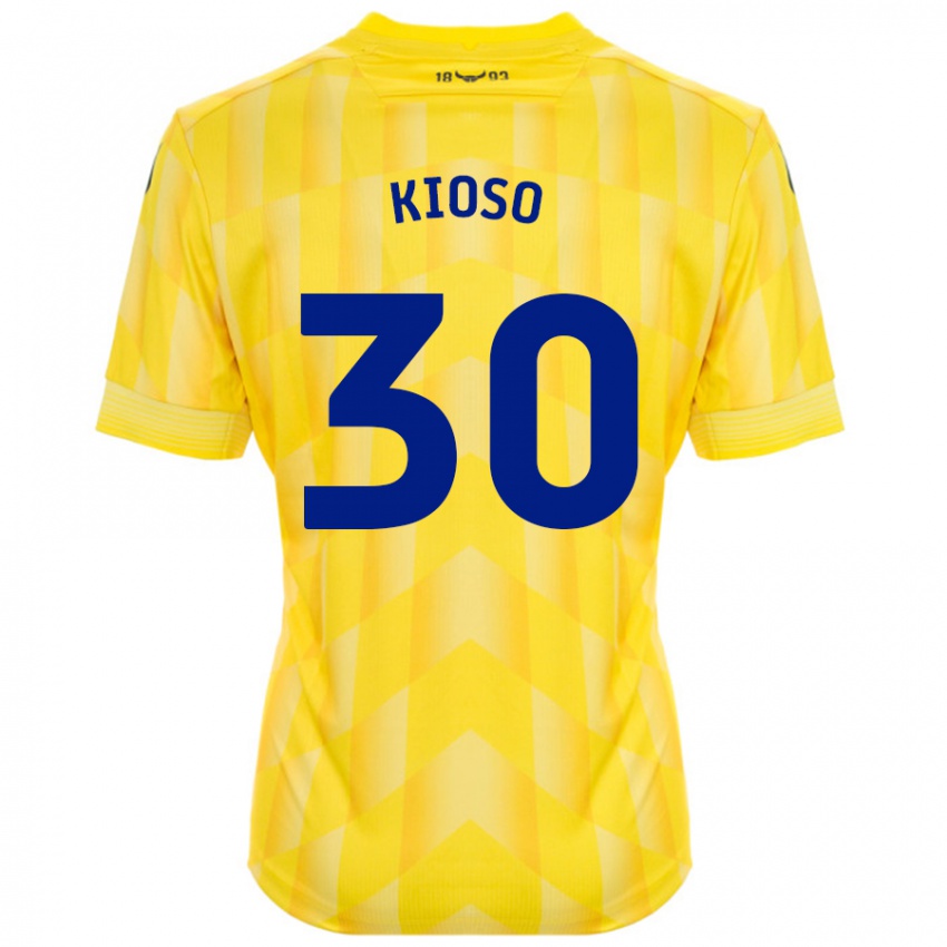 Criança Camisola Peter Kioso #30 Amarelo Principal 2024/25 Camisa Brasil