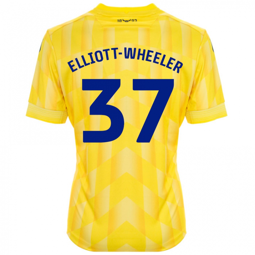 Criança Camisola Aidan Elliott-Wheeler #37 Amarelo Principal 2024/25 Camisa Brasil