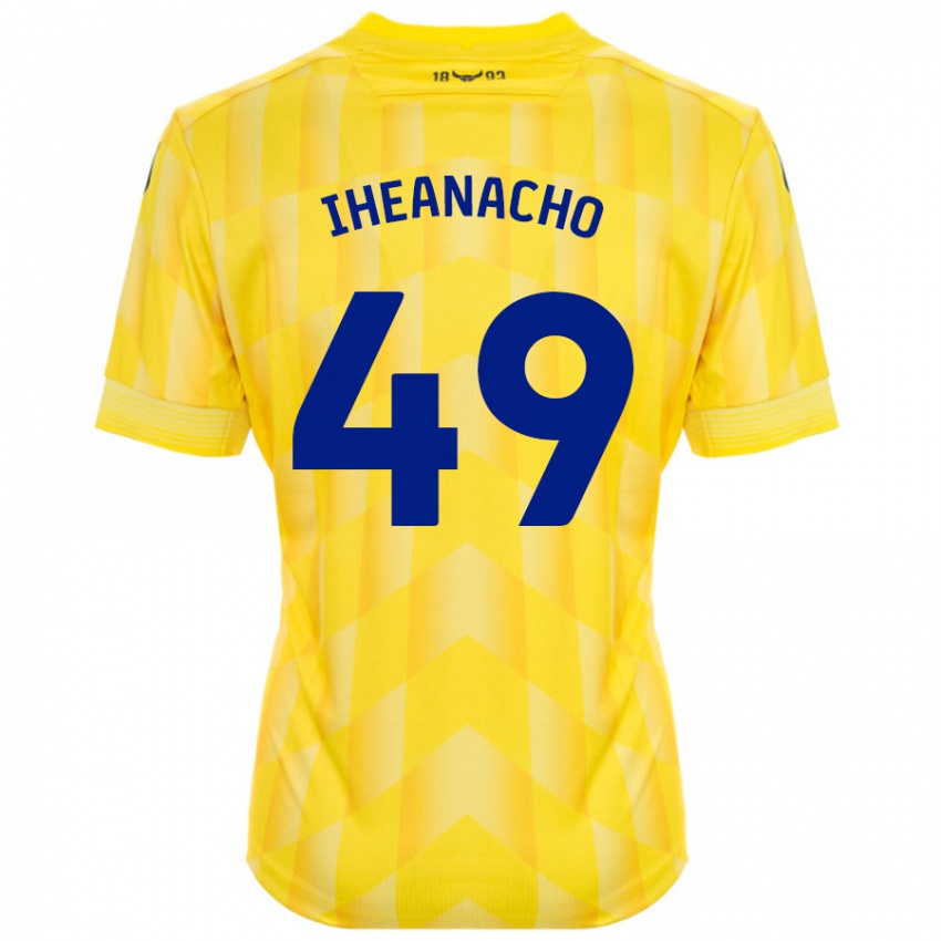 Criança Camisola Josh Iheanacho #49 Amarelo Principal 2024/25 Camisa Brasil