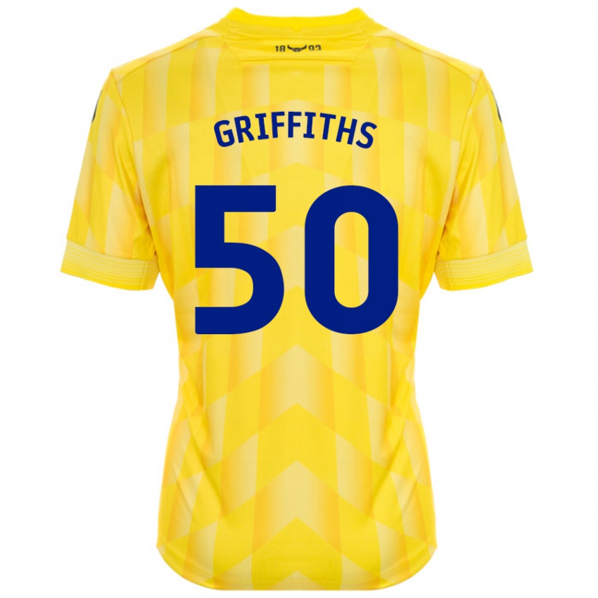 Criança Camisola Louis Griffiths #50 Amarelo Principal 2024/25 Camisa Brasil