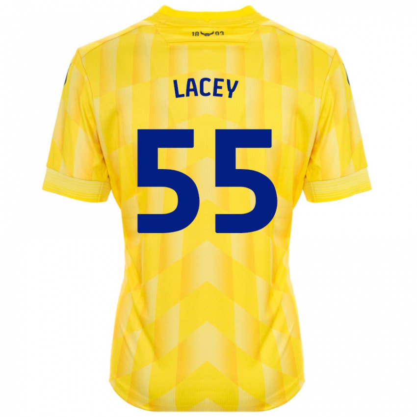 Criança Camisola Aaron Lacey #55 Amarelo Principal 2024/25 Camisa Brasil