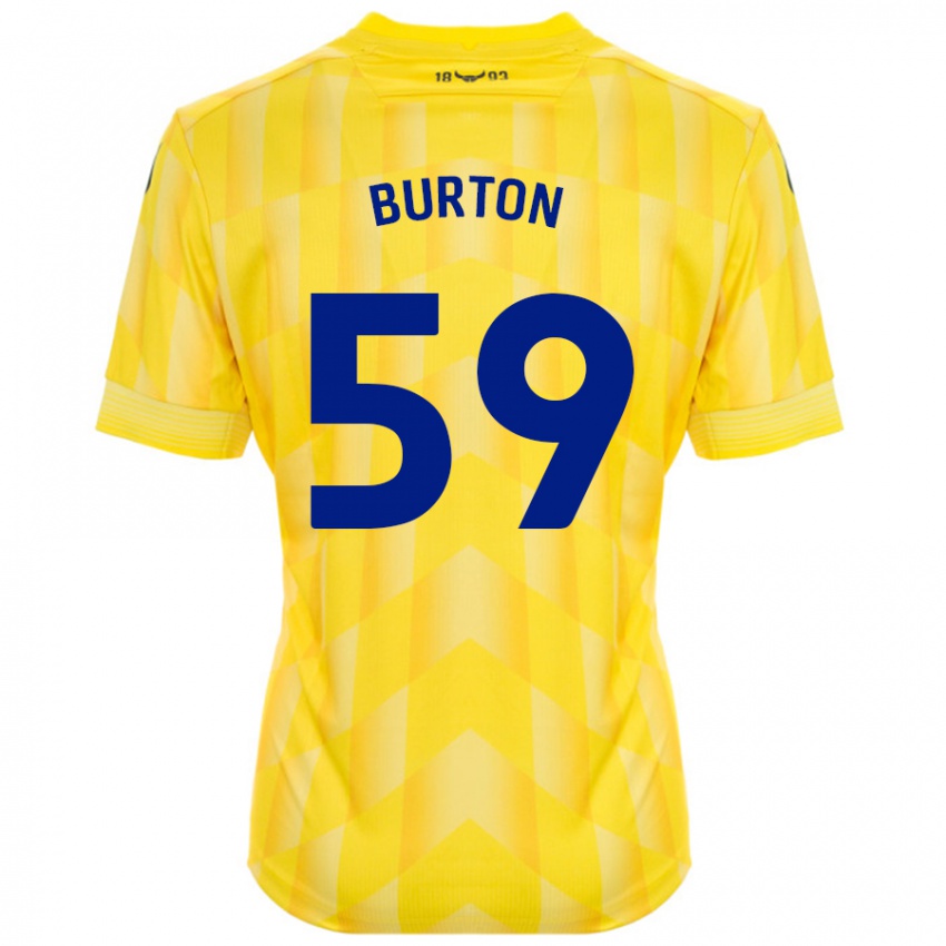 Criança Camisola Kasway Burton #59 Amarelo Principal 2024/25 Camisa Brasil