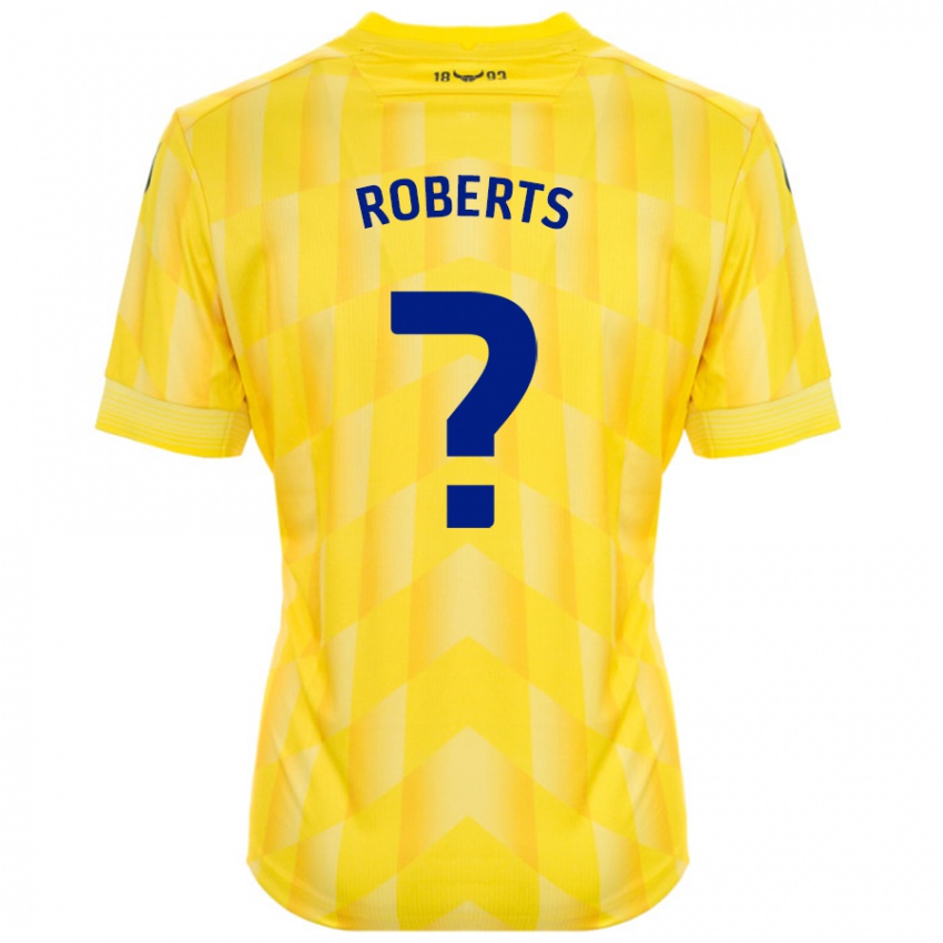 Criança Camisola Amber Roberts #0 Amarelo Principal 2024/25 Camisa Brasil