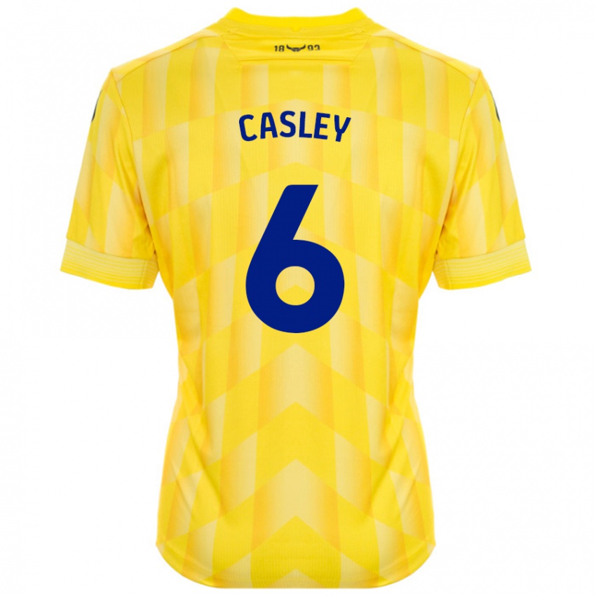 Criança Camisola Riva Casley #6 Amarelo Principal 2024/25 Camisa Brasil