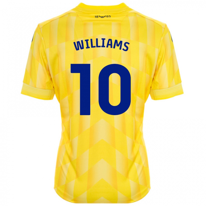 Criança Camisola Cheryl Williams #10 Amarelo Principal 2024/25 Camisa Brasil