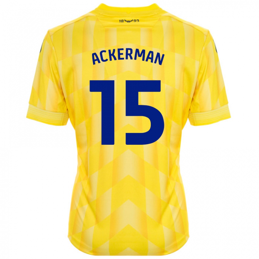 Criança Camisola Daisy Ackerman #15 Amarelo Principal 2024/25 Camisa Brasil