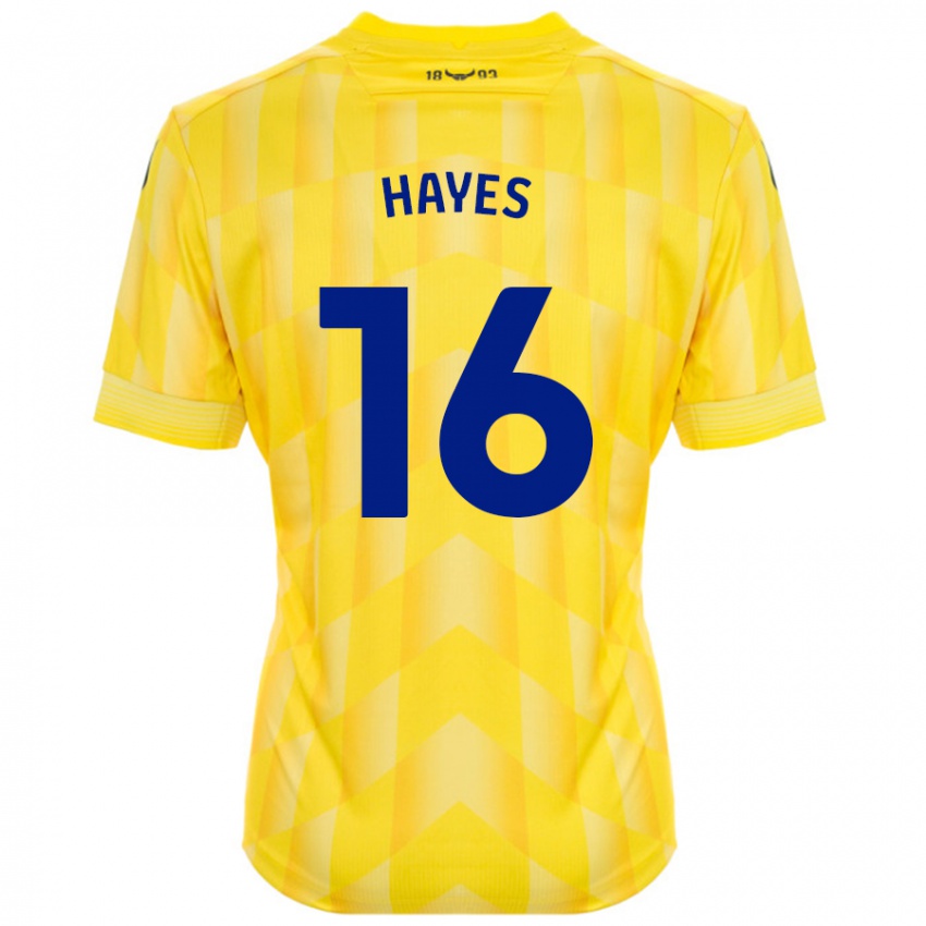 Criança Camisola Georgia Hayes #16 Amarelo Principal 2024/25 Camisa Brasil