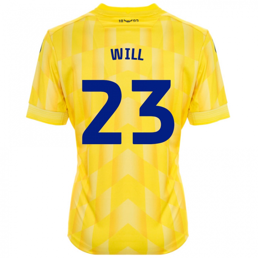 Criança Camisola Merrick Will #23 Amarelo Principal 2024/25 Camisa Brasil