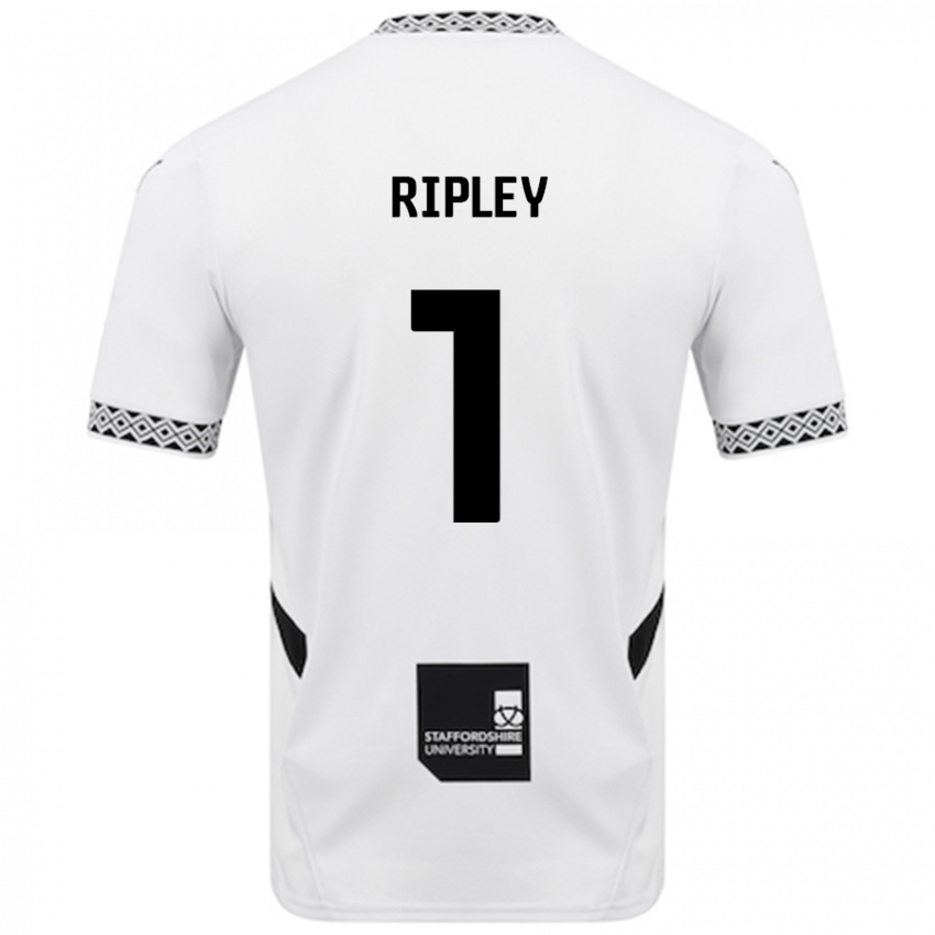 Criança Camisola Connor Ripley #1 Branco Principal 2024/25 Camisa Brasil