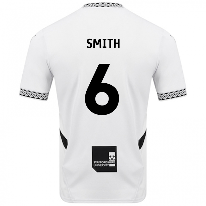 Criança Camisola Nathan Smith #6 Branco Principal 2024/25 Camisa Brasil