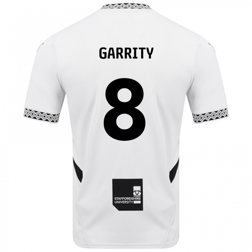 Criança Camisola Ben Garrity #8 Branco Principal 2024/25 Camisa Brasil