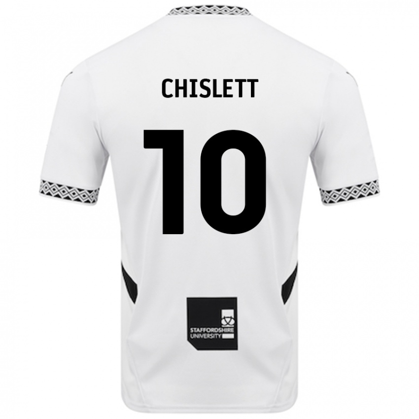 Criança Camisola Ethan Chislett #10 Branco Principal 2024/25 Camisa Brasil