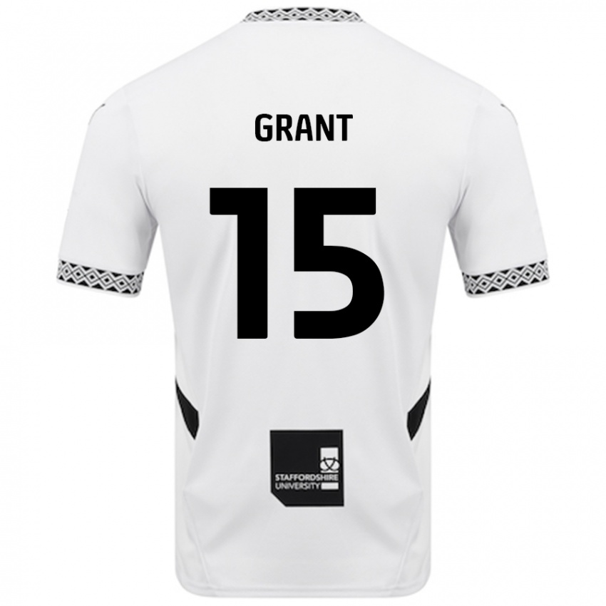 Criança Camisola Conor Grant #15 Branco Principal 2024/25 Camisa Brasil