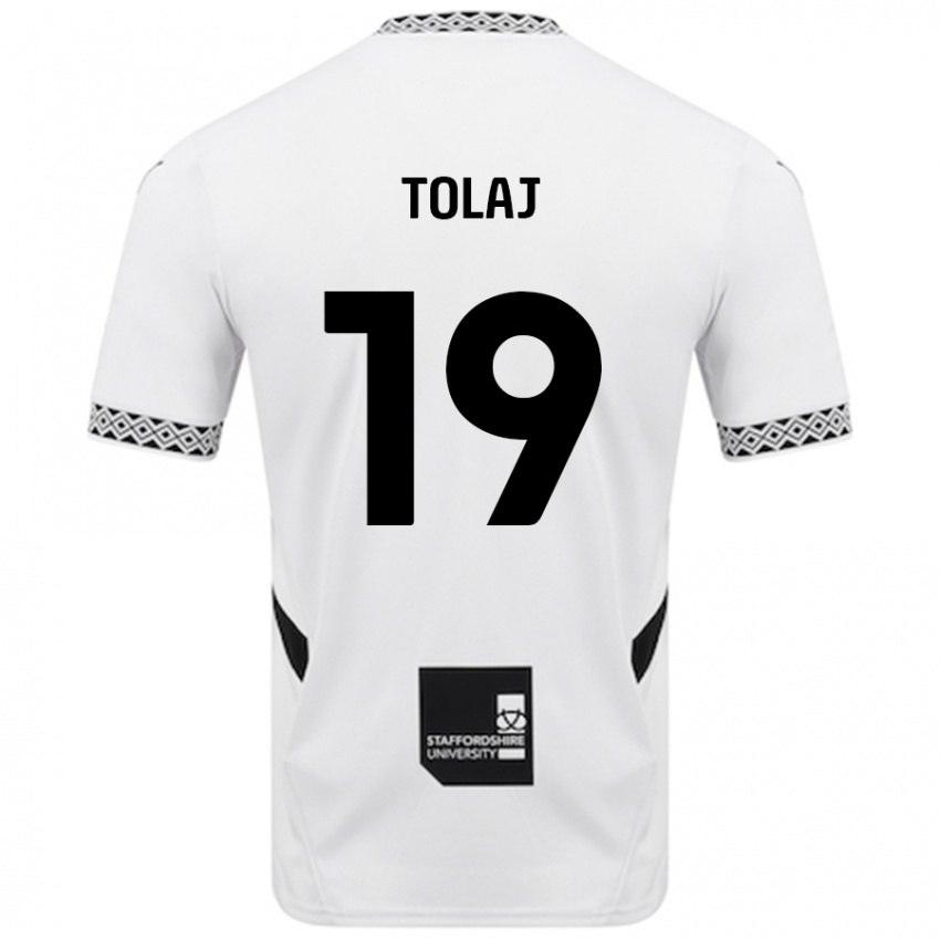 Criança Camisola Lorent Tolaj #19 Branco Principal 2024/25 Camisa Brasil