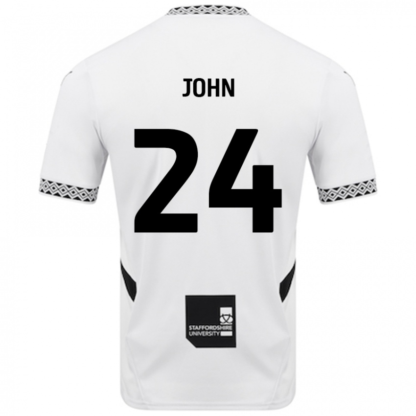 Criança Camisola Kyle John #24 Branco Principal 2024/25 Camisa Brasil