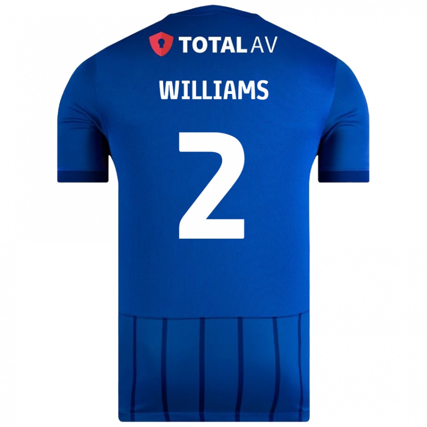 Criança Camisola Jordan Williams #2 Azul Principal 2024/25 Camisa Brasil