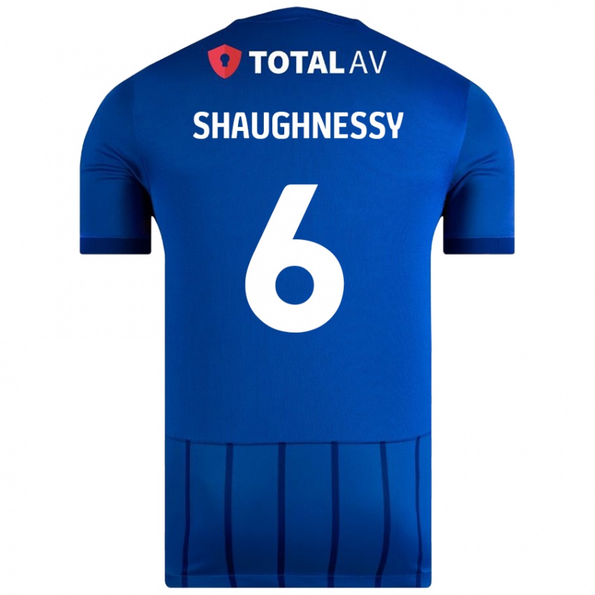 Criança Camisola Conor Shaughnessy #6 Azul Principal 2024/25 Camisa Brasil