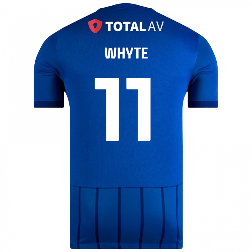 Criança Camisola Gavin Whyte #11 Azul Principal 2024/25 Camisa Brasil