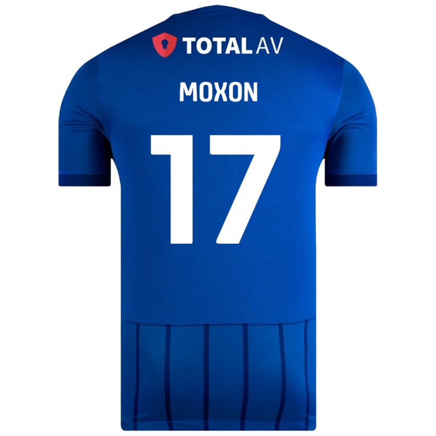 Criança Camisola Owen Moxon #17 Azul Principal 2024/25 Camisa Brasil