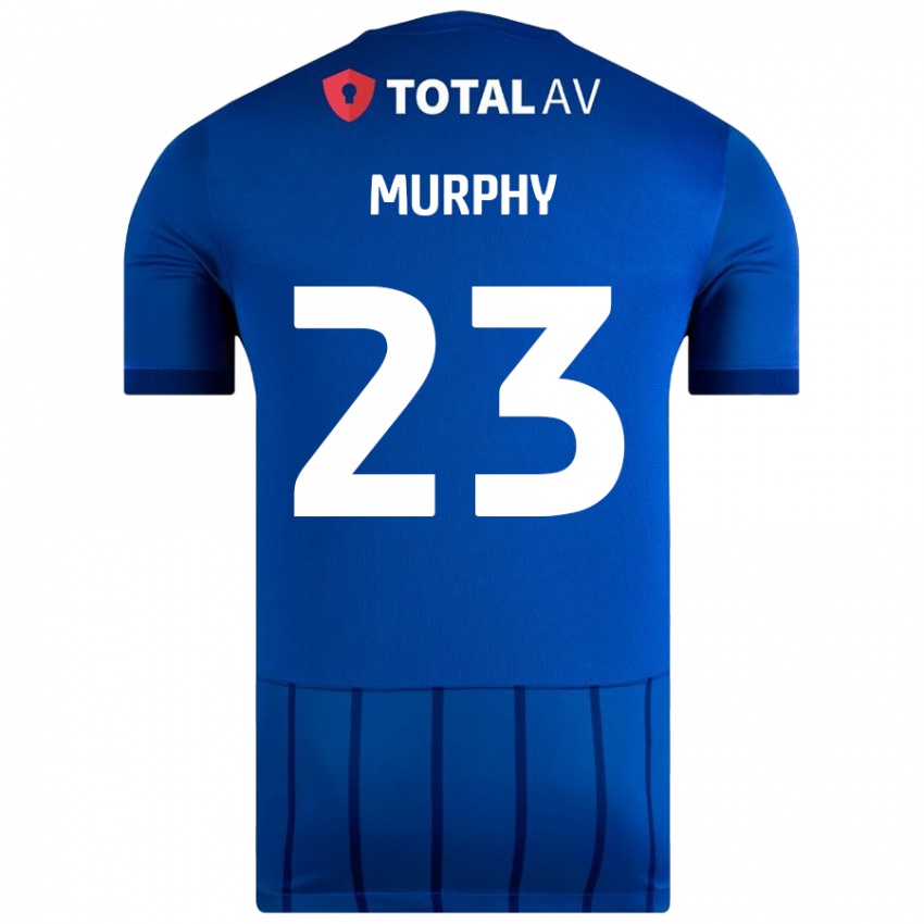 Criança Camisola Josh Murphy #23 Azul Principal 2024/25 Camisa Brasil