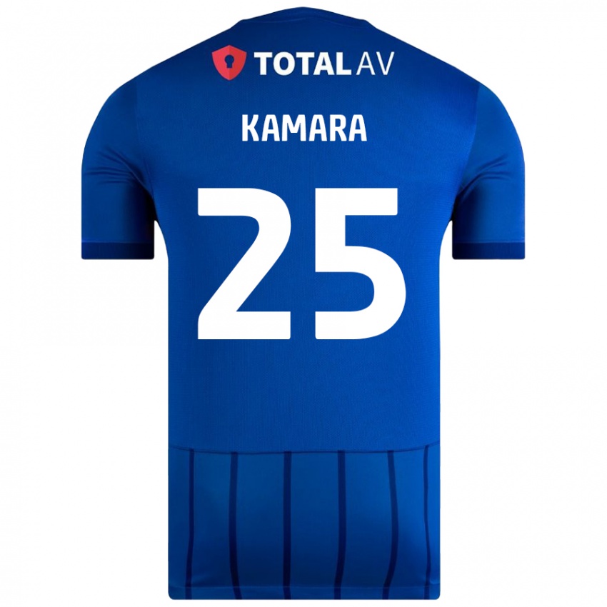 Criança Camisola Abdoulaye Kamara #25 Azul Principal 2024/25 Camisa Brasil