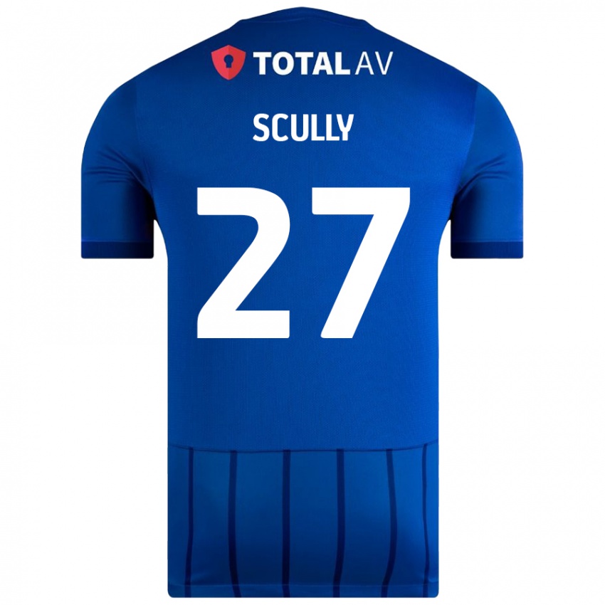 Criança Camisola Anthony Scully #27 Azul Principal 2024/25 Camisa Brasil