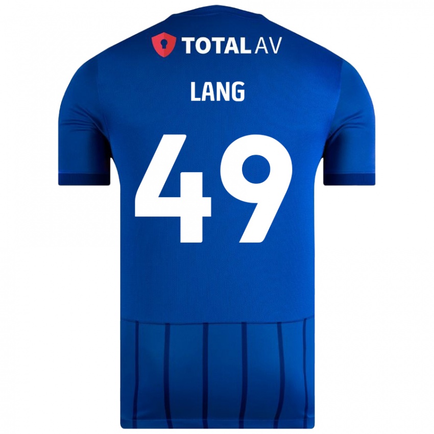 Criança Camisola Callum Lang #49 Azul Principal 2024/25 Camisa Brasil