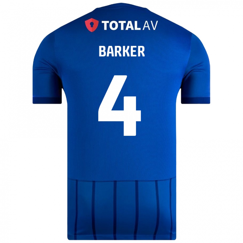 Criança Camisola Sophie Barker #4 Azul Principal 2024/25 Camisa Brasil