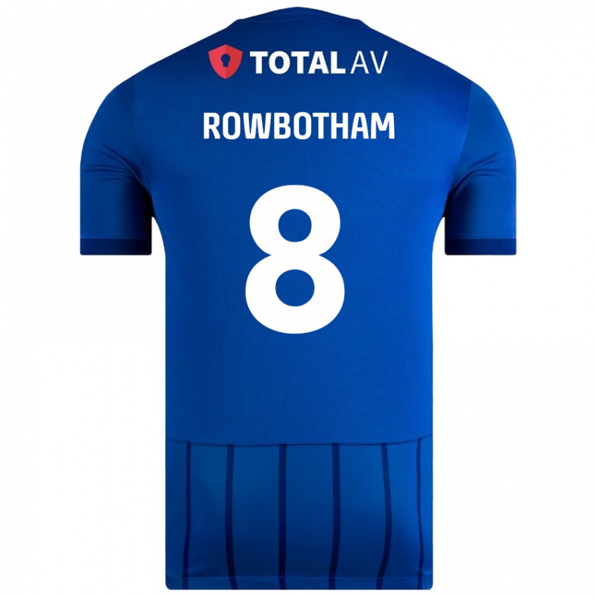 Criança Camisola Ava Rowbotham #8 Azul Principal 2024/25 Camisa Brasil