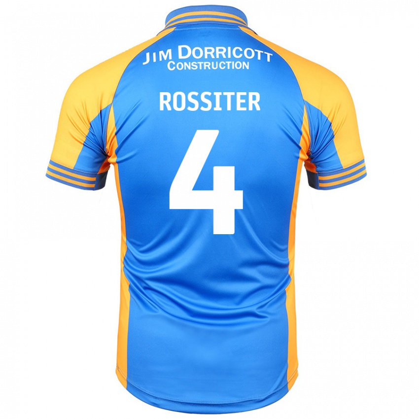 Criança Camisola Jordan Rossiter #4 Âmbar Azul Principal 2024/25 Camisa Brasil