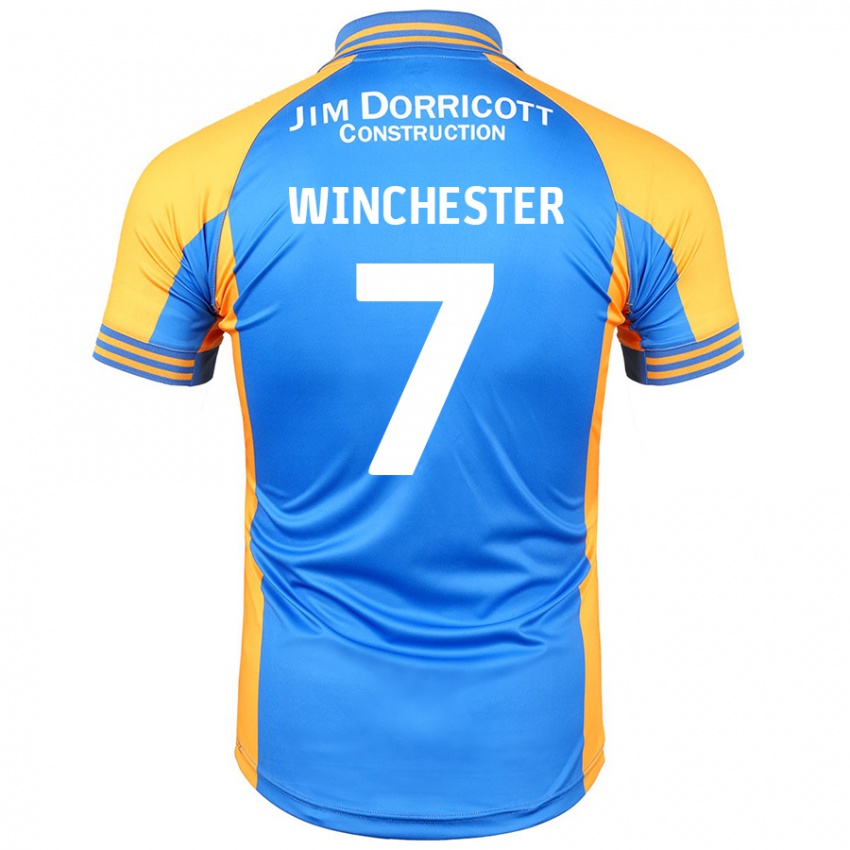 Criança Camisola Carl Winchester #7 Âmbar Azul Principal 2024/25 Camisa Brasil