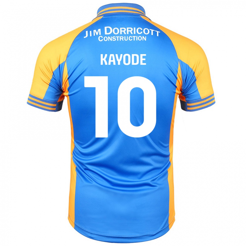 Criança Camisola Joshua Kayode #10 Âmbar Azul Principal 2024/25 Camisa Brasil