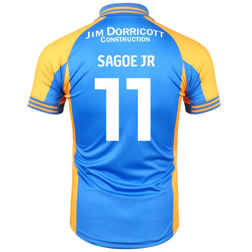 Criança Camisola Charles Sagoe Jr #11 Âmbar Azul Principal 2024/25 Camisa Brasil