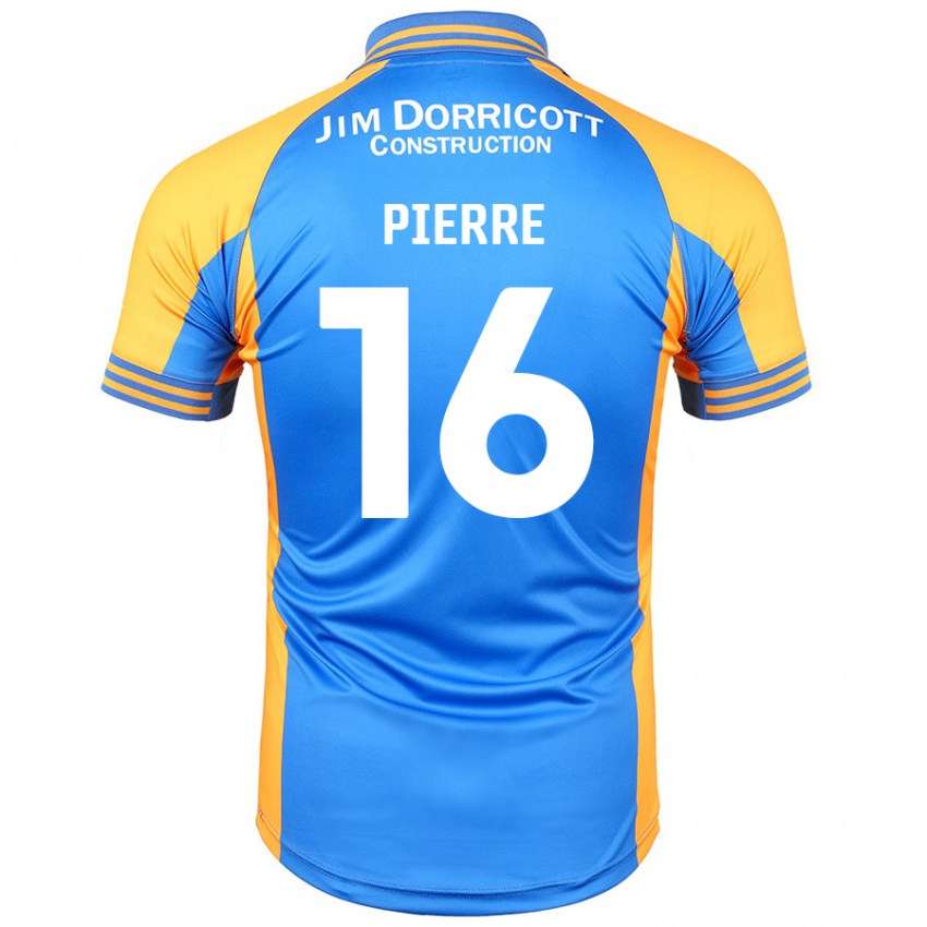 Criança Camisola Aaron Pierre #16 Âmbar Azul Principal 2024/25 Camisa Brasil