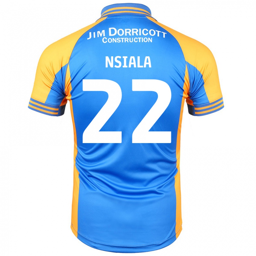 Criança Camisola Toto Nsiala #22 Âmbar Azul Principal 2024/25 Camisa Brasil