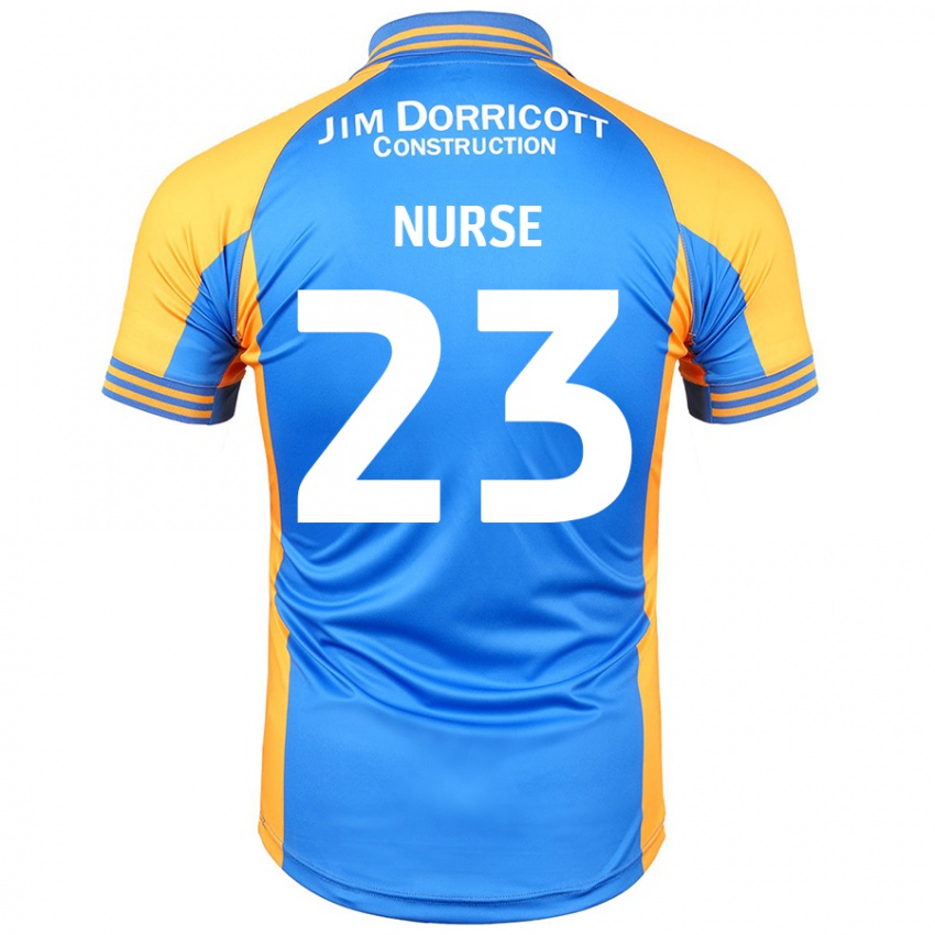 Criança Camisola George Nurse #23 Âmbar Azul Principal 2024/25 Camisa Brasil