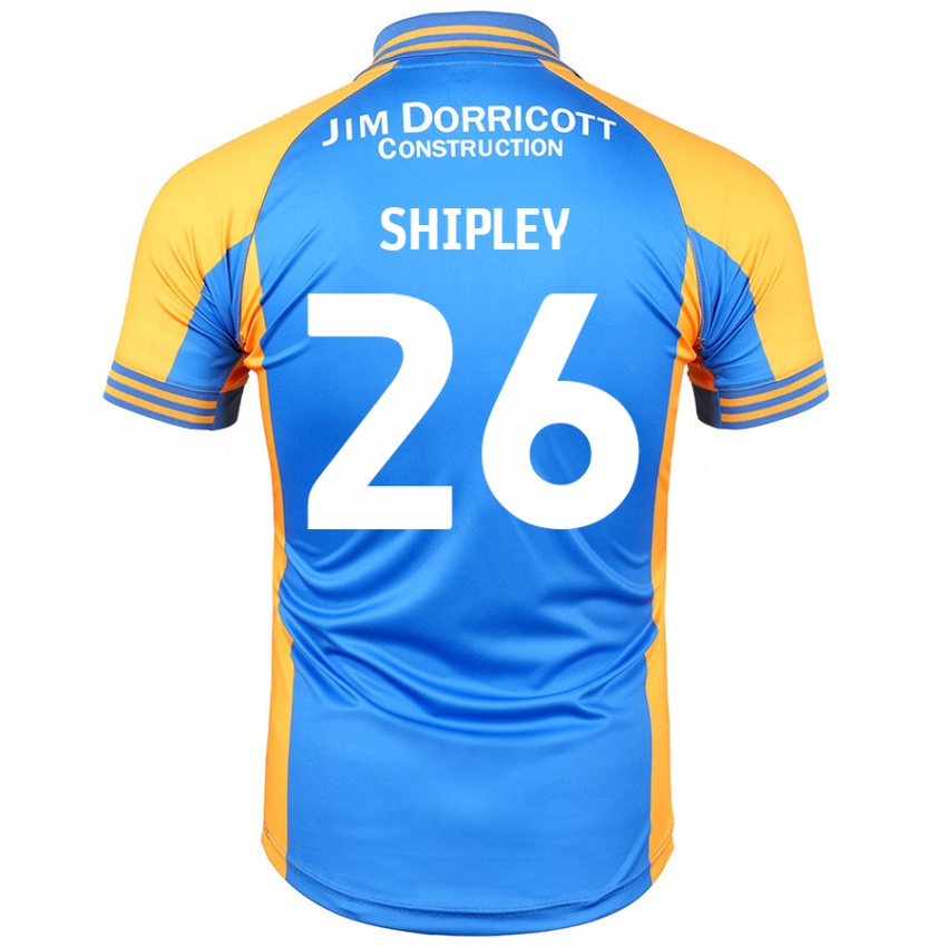 Criança Camisola Jordan Shipley #26 Âmbar Azul Principal 2024/25 Camisa Brasil