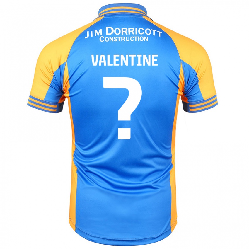 Criança Camisola Jayden Valentine #0 Âmbar Azul Principal 2024/25 Camisa Brasil