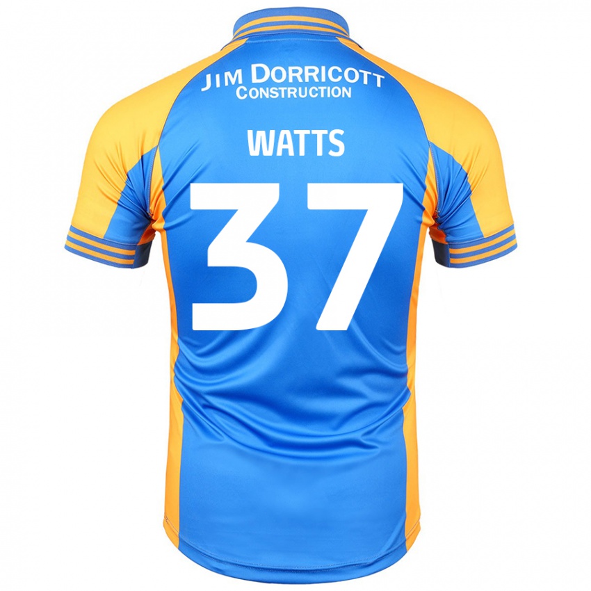 Criança Camisola Harvey Watts #37 Âmbar Azul Principal 2024/25 Camisa Brasil