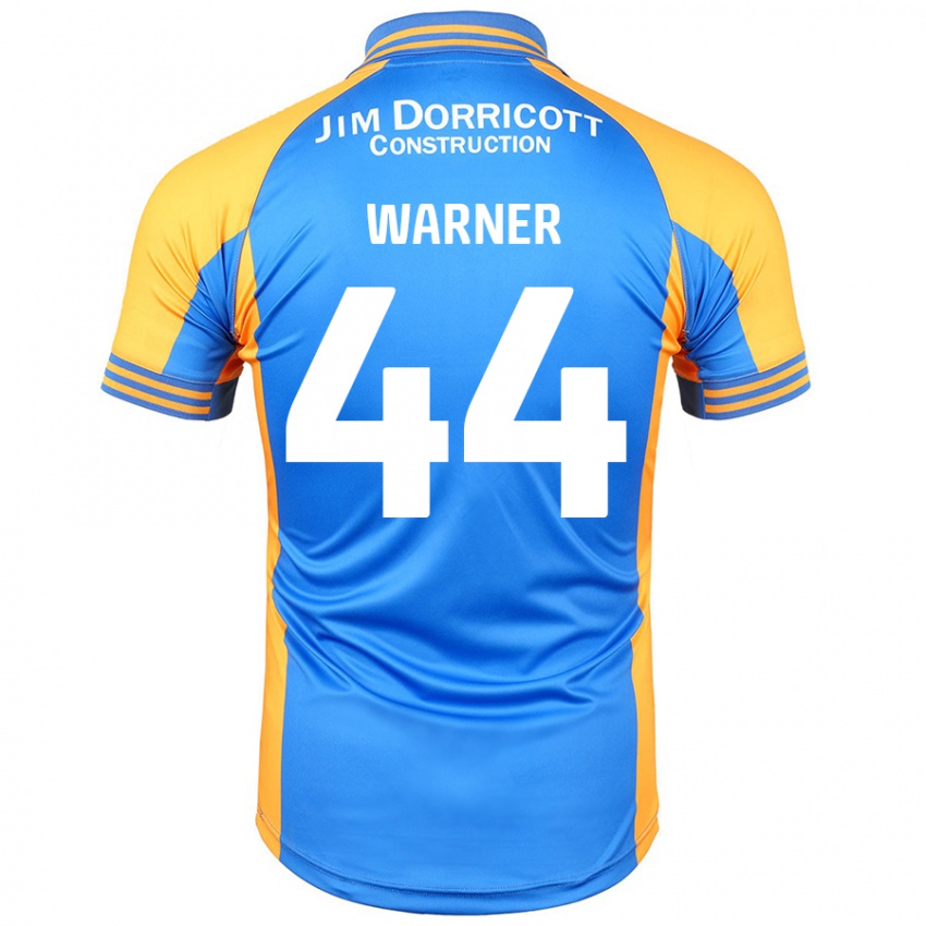 Criança Camisola James Warner #44 Âmbar Azul Principal 2024/25 Camisa Brasil