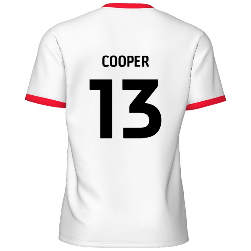 Criança Camisola Murphy Cooper #13 Vermelho Branco Principal 2024/25 Camisa Brasil