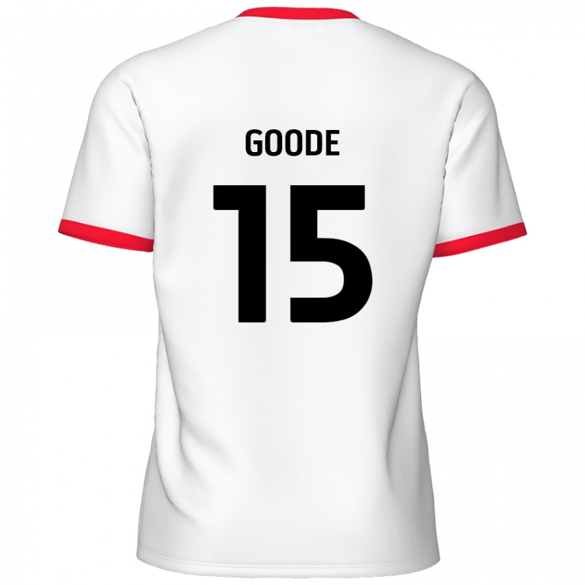 Criança Camisola Charlie Goode #15 Vermelho Branco Principal 2024/25 Camisa Brasil